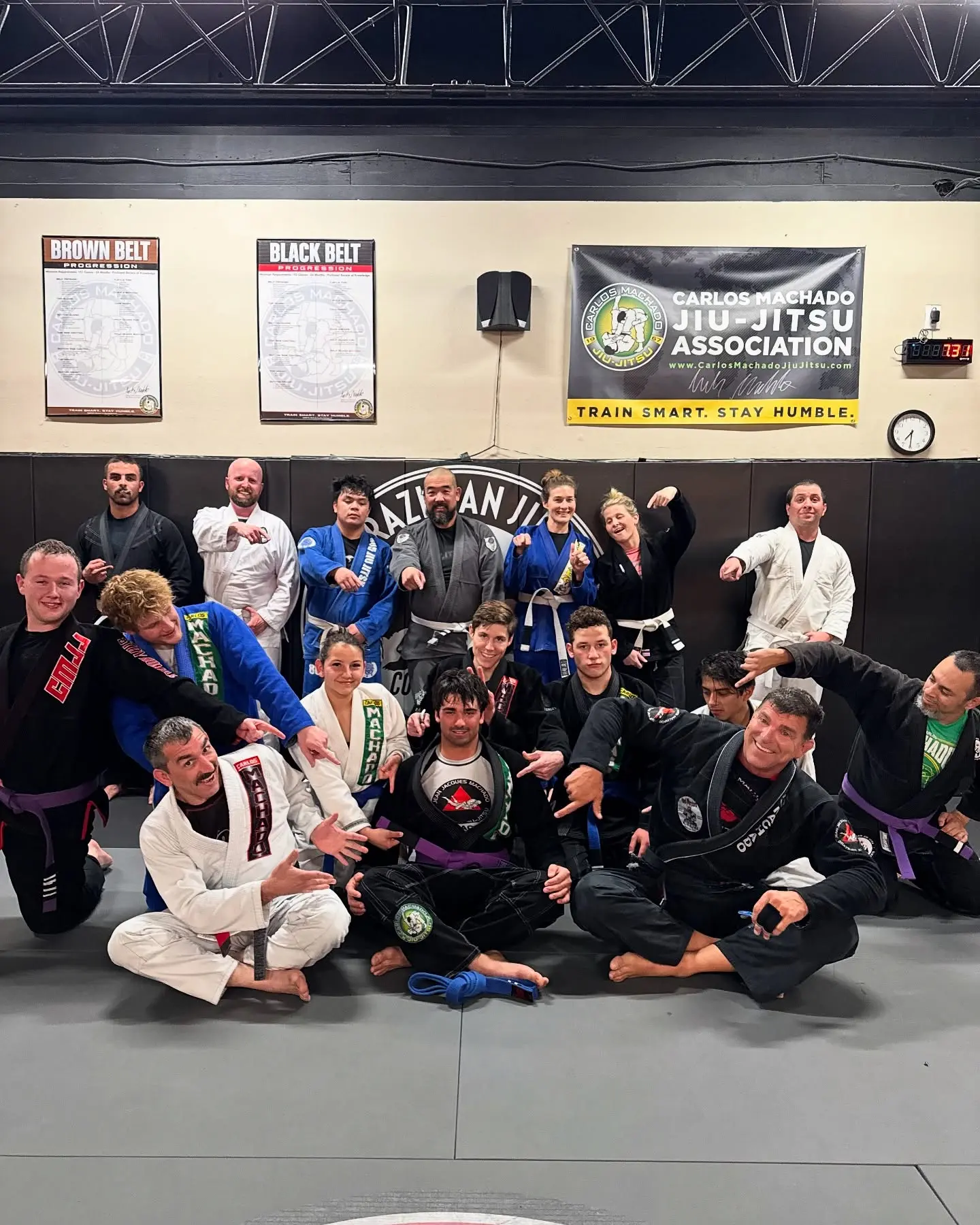 Students and instructors together after a class at 805 Combat Sports in Simi Valley