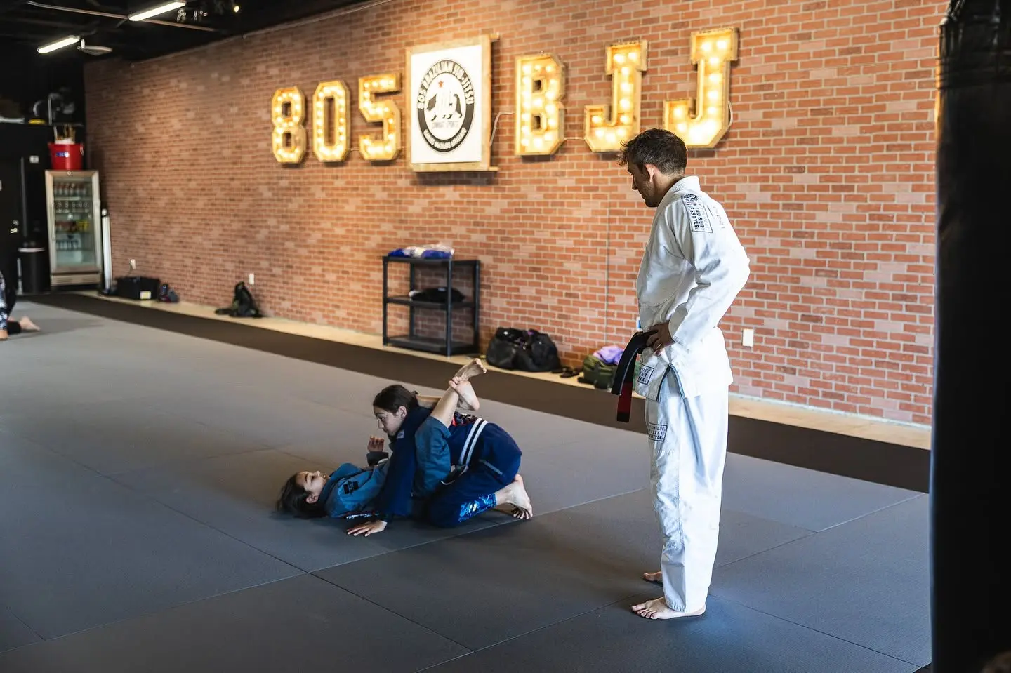 Young kids in gis learning Brazilian Jiu-Jitsu at 805 Combat Sports in Simi Valley