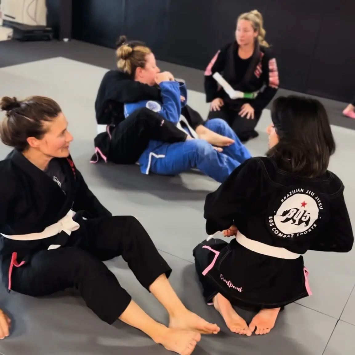 Women training together in class at 805 Combat Sports in Simi Valley